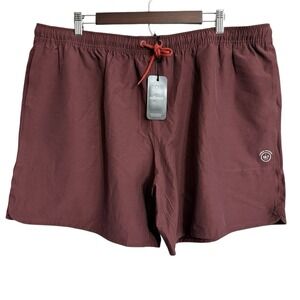 NWT allbirds Natural Run shorts men's XXL hazy burgundy merino wool active hike